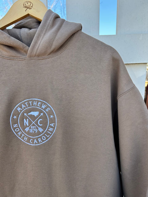 Embroidered Circle Matthews Hoodie