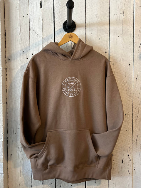 Embroidered Circle Matthews Hoodie