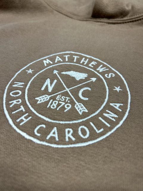 Embroidered Circle Matthews Hoodie