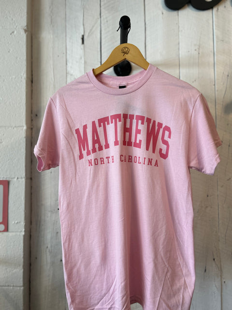 Matthews Collegiate Tee (Pink)